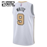 Maillot NBA Boston Celtics Derrick White Nike 2025-26 City Edition Blanc Swingman - Enfant